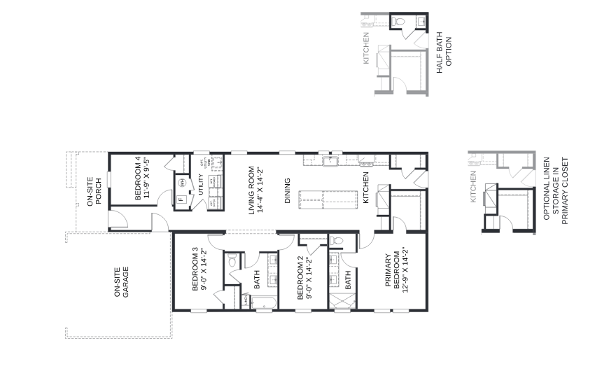 Dogwood Floor Plan Opts Harvest Meadows
